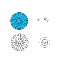 OEM Hyundai Front Aluminium Wheel Assembly Diagram - 52910-3N250