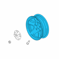 OEM 2003 Dodge Ram 3500 Aluminum Wheel Diagram - 5JG15PAKAB