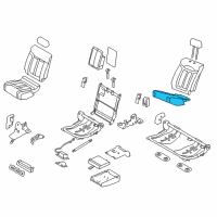 OEM 2010 Ford F-150 Seat Cushion Pad Diagram - AL3Z-1663841-B