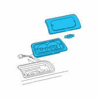 OEM Chevrolet S10 Lamp, High Mount Stop Diagram - 5977661