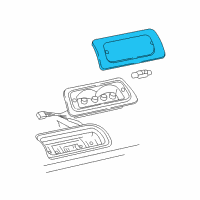 OEM 2002 GMC Sonoma Lamp, High Mount Stop Diagram - 5977662