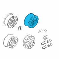 OEM 2011 Lincoln MKS Wheel, Alloy Diagram - BA5Z-1007-D