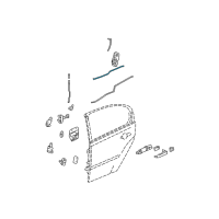 OEM 2004 Chevrolet Malibu Rod-Rear Side Door Inside Handle Diagram - 22627075