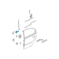 OEM 2005 Chevrolet Malibu Link Asm-Rear Side Door Check Diagram - 15952853