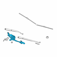 OEM BMW 750Li xDrive Windshield Wiper Motor Diagram - 61-61-7-306-266