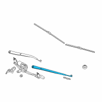 OEM 2017 BMW 640i Gran Coupe Right Windshield Wiper Arm Diagram - 61-61-7-203-156