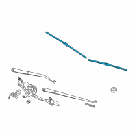 OEM BMW 535i Wiper Blades Diagram - 61-61-2-163-749