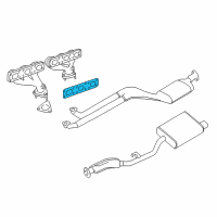 OEM 1996 BMW M3 Asbestos Free Gasket Diagram - 11-62-1-744-252