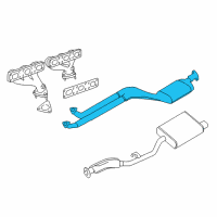 OEM BMW Z3 Catalytic Converter Diagram - 18-30-1-436-828