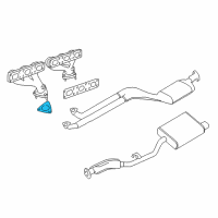OEM BMW 323i Exhaust Downpipe Gasket Diagram - 18-30-1-440-183