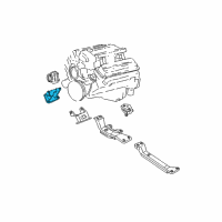 OEM 1999 Pontiac Firebird Bracket-Engine Mount Diagram - 10269731