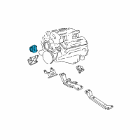 OEM 1999 Pontiac Firebird Mount Diagram - 22179268