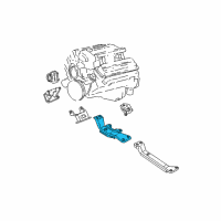 OEM 2000 Chevrolet Camaro Support-Trans Diagram - 10438098