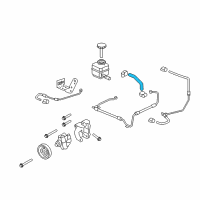 OEM 2013 Chevrolet Caprice Hose, P/S Fluid Reservoir Outlet Diagram - 92262079