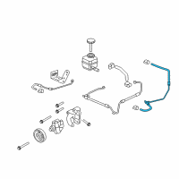 OEM 2012 Chevrolet Caprice Hose Asm-P/S Fluid Cooler Outlet Diagram - 92222575