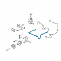 OEM Pontiac Hose, P/S Gear Inlet Diagram - 92263438