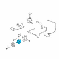 OEM 2008 Pontiac G8 Power Steering Pump Diagram - 92267876