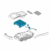 OEM BMW X6 Drink Holder Diagram - 51-16-9-124-423