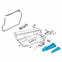 OEM 2017 Dodge Viper Panel-Front Door Trim Diagram - 5QZ10DX9AA