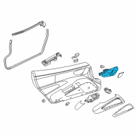 OEM 2016 Dodge Viper Handle-Inside Release Diagram - 5043064AC