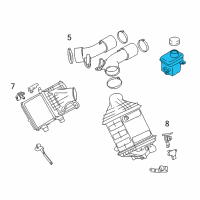 OEM 2014 BMW M5 Engine Coolant Reservoir Diagram - 17-11-2-284-880