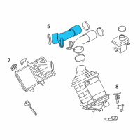 OEM 2018 BMW M6 Gran Coupe Air Intake Tube Diagram - 13-71-7-843-221