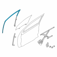 OEM 2019 Nissan Versa Note Glass Run Rubber-Front Door LH Diagram - 80331-9ME0A