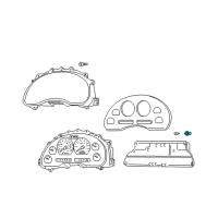 OEM 1998 Mercury Sable Bulb & Socket Diagram - F3XY-13B765-C