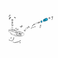 OEM Pontiac Bonneville Housing Asm-Fuel Tank Filler Pipe Diagram - 25663690