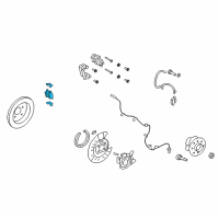 OEM 2010 Ford Edge Rear Pads Diagram - 7T4Z-2V200-AA