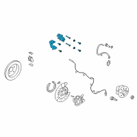 OEM Lincoln MKX Caliper Diagram - 7T4Z-2552-B