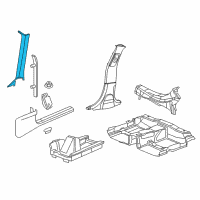 OEM 2014 Dodge Charger Molding-Windshield GARNISH Diagram - 1KR15DX9AE