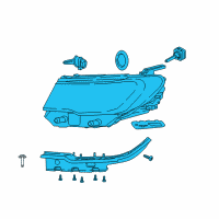 OEM 2020 Jeep Compass Headlamp Diagram - 55112714AG