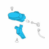 OEM Pontiac Bonneville Lamp Asm-Front Fog Diagram - 25762947