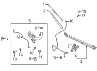 OEM 2022 Ford F-150 HOSE - WINDSHIELD WASHER Diagram - ML3Z-17A605-E