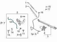 OEM Ford F-150 HOSE - WINDSHIELD WASHER Diagram - ML3Z-17A605-A