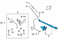 OEM 2021 Ford F-150 MOTOR ASY - WIPER Diagram - ML3Z-17508-C