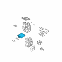 OEM 2005 Kia Rio Core-Heater Diagram - 0K30A61A10