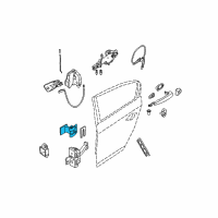 OEM 2008 BMW 335xi Hinge, Rear Door, Upper, Left Diagram - 41-52-7-046-051