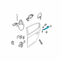 OEM 2006 BMW 330xi Handle Outside Diagram - 51-21-7-060-669