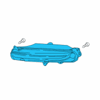 OEM 2017 Lincoln MKX Fog Lamp Assembly Diagram - FA1Z-13200-D