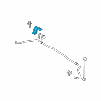 OEM 2005 Kia Spectra Bracket-STABILIZER Bar Diagram - 548152D000