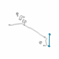 OEM 2009 Kia Spectra Link Assembly-Front Stabilizer Diagram - 548402F000