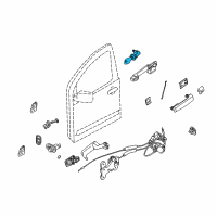 OEM 2017 Nissan Titan Cylinder Set-Door Lock, L Diagram - H0601-7Y000