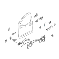 OEM 2015 Nissan Titan Rod-Key Lock, L Diagram - 80515-7S000