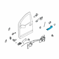 OEM 2013 Nissan Armada Outside Handle Grip Diagram - 80640-ZZ50B