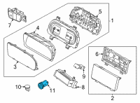 OEM 2022 Hyundai Tucson SW ASSY-BUTTON START Diagram - 93502-N9000-LS5