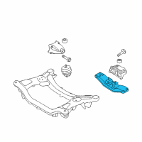 OEM 2016 Hyundai Genesis Coupe Transmission Mounting Bracket, Rear Diagram - 21850-2M206