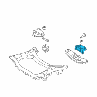 OEM Hyundai Genesis Coupe Insulator-Transmission Mounting Diagram - 21832-2M205