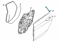 OEM 2020 BMW M235i xDrive Gran Coupe SEAL, C-PILLAR, LEFT Diagram - 51-13-7-483-119